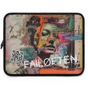 Colorful Artistic Laptop Sleeve - Fail Often Design, Tech Accessory, Gift for Students, Unique Laptop Case, Modern Art Sleeve